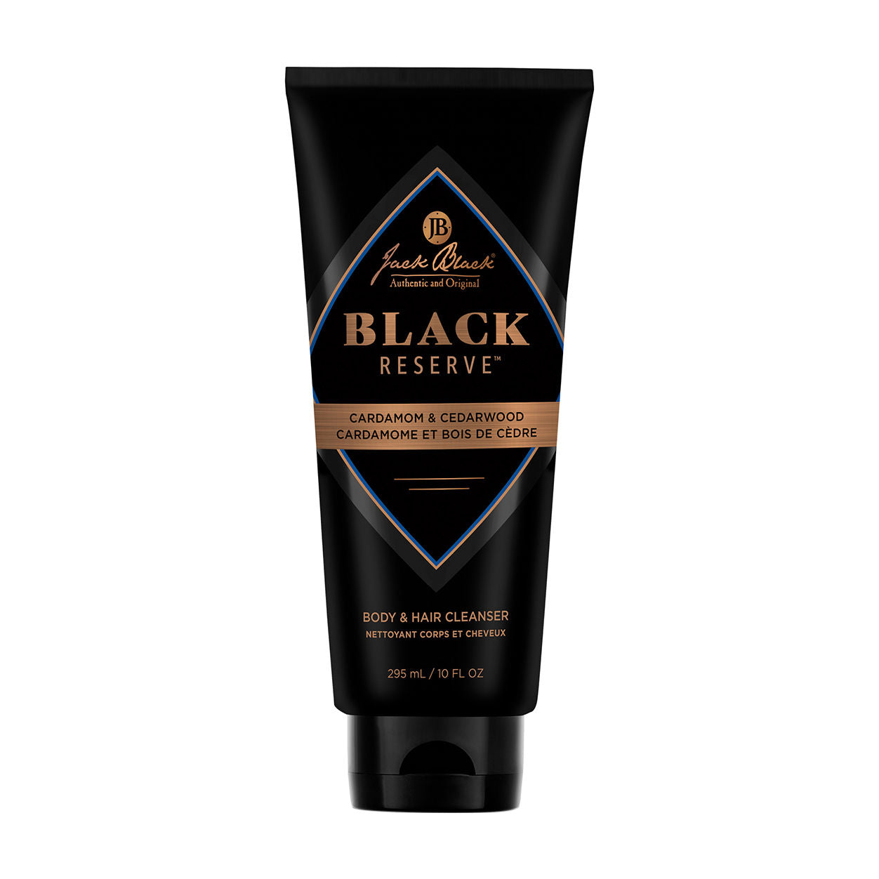 Black Reserve Body and Hair Cleanser - Sulfate-Free, Hydrating Shower Gel for Men & Women - Perfect for Dry Skin & Daily Use in Gym, Travel, and Home