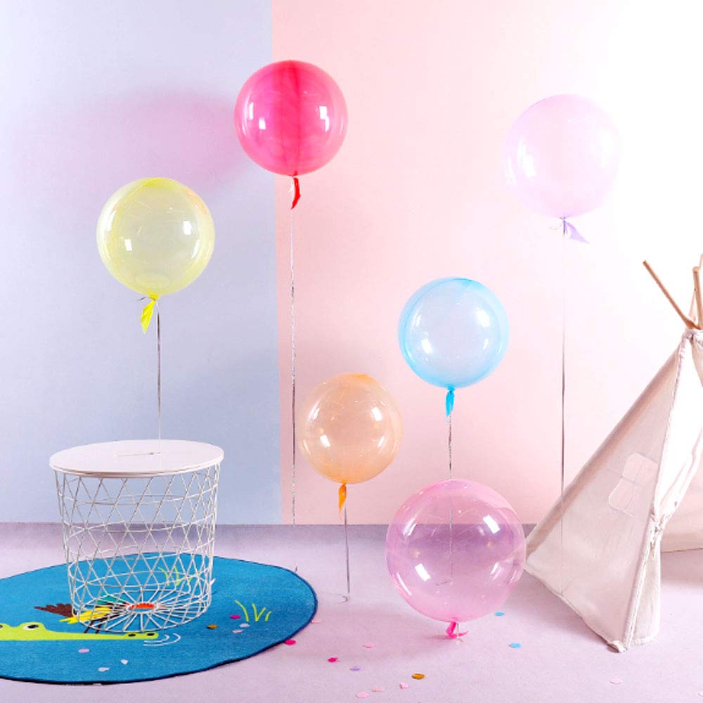 18 Inch Helium Bobo Balloons for LED Light Up - Party Decorations for Christmas, Wedding, Birthday (Yellow, 10 Pack) | Indoor & Outdoor Events, Baby Showers, Graduation Celebrations