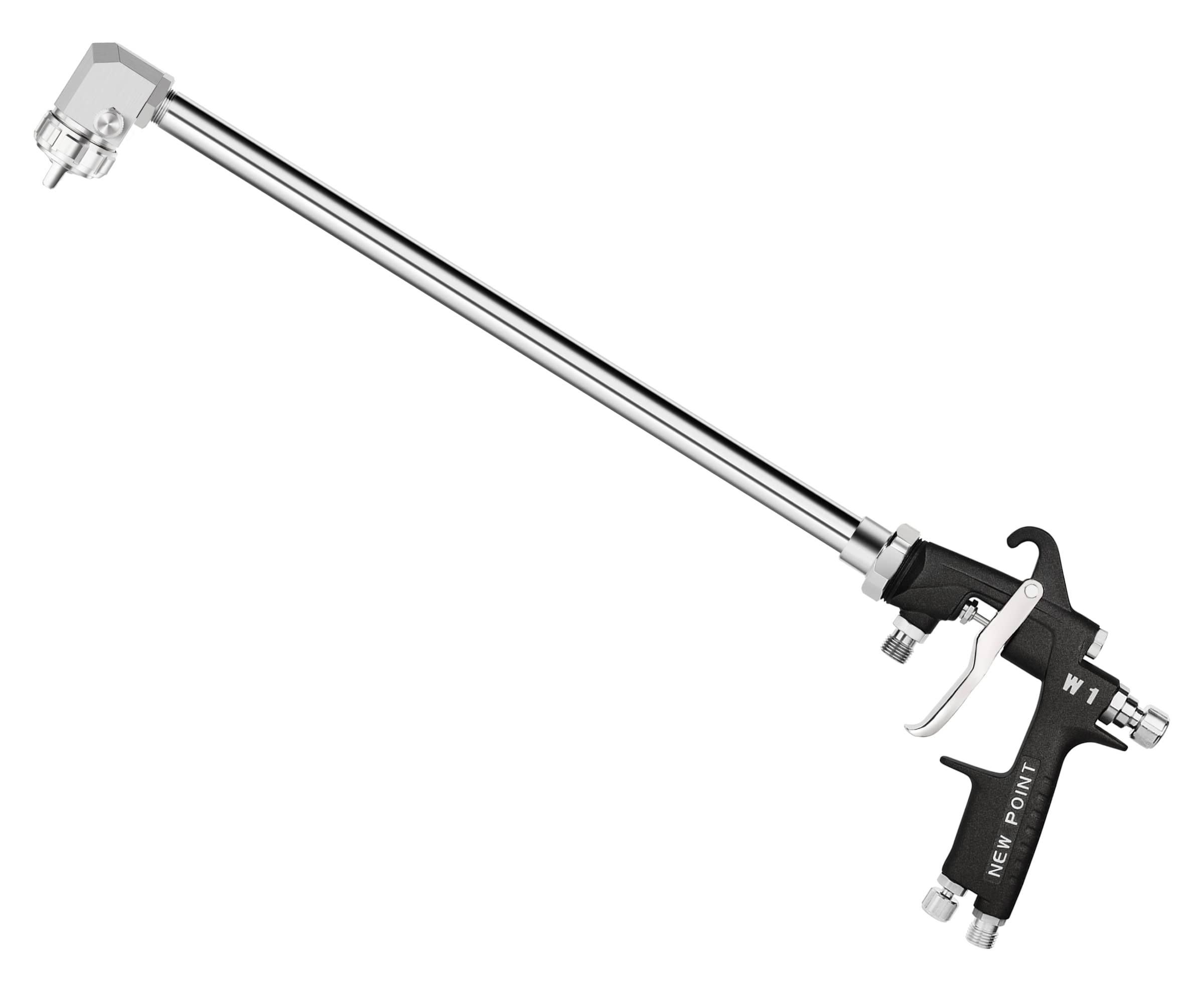 100cm Extension Long Pole Spray Angle Air Spray Gun - High Efficiency Pressure Feed Paint Gun for House & Automotive Painting (1.3mm Nozzle, 90° Spray Angle) | Perfect for DIY Projects, Furniture Refinishing & Car Detailing