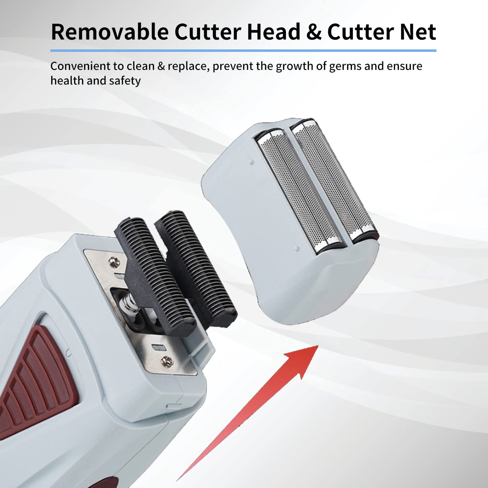 Professional Rechargeable Electric Hair Clipper for Men - Cordless Hair Trimmer with Double Head & Reciprocating Shaver - Perfect for Home Haircuts, Beard Trimming & Grooming (Black)