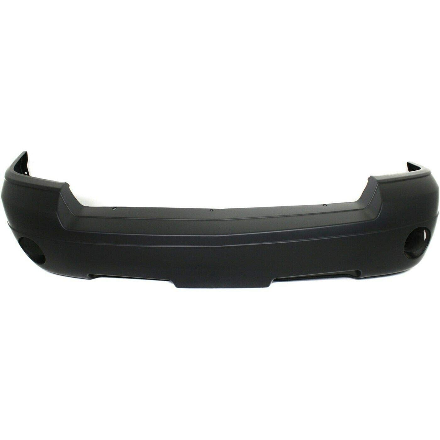 Primed Front Bumper Cover with Fog Light Hole - Perfect for Car Upgrades & Repairs