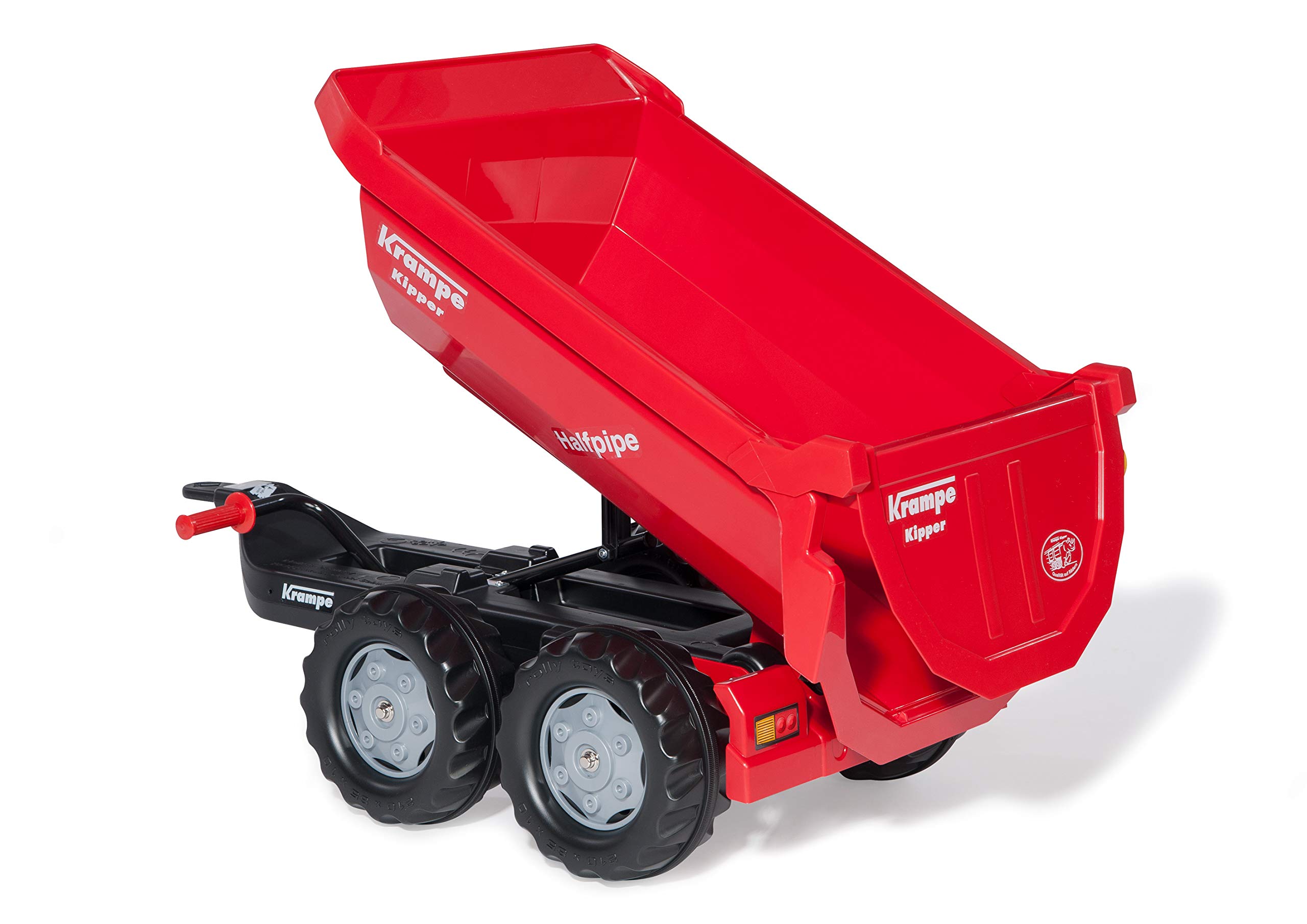 Rolly Toys Benne Halfpipe Trailer for Kids - Heavy Duty Dump Cart with Removable Sides - Perfect for Sand, Dirt, and Yard Work - Outdoor Play & Gardening Helper