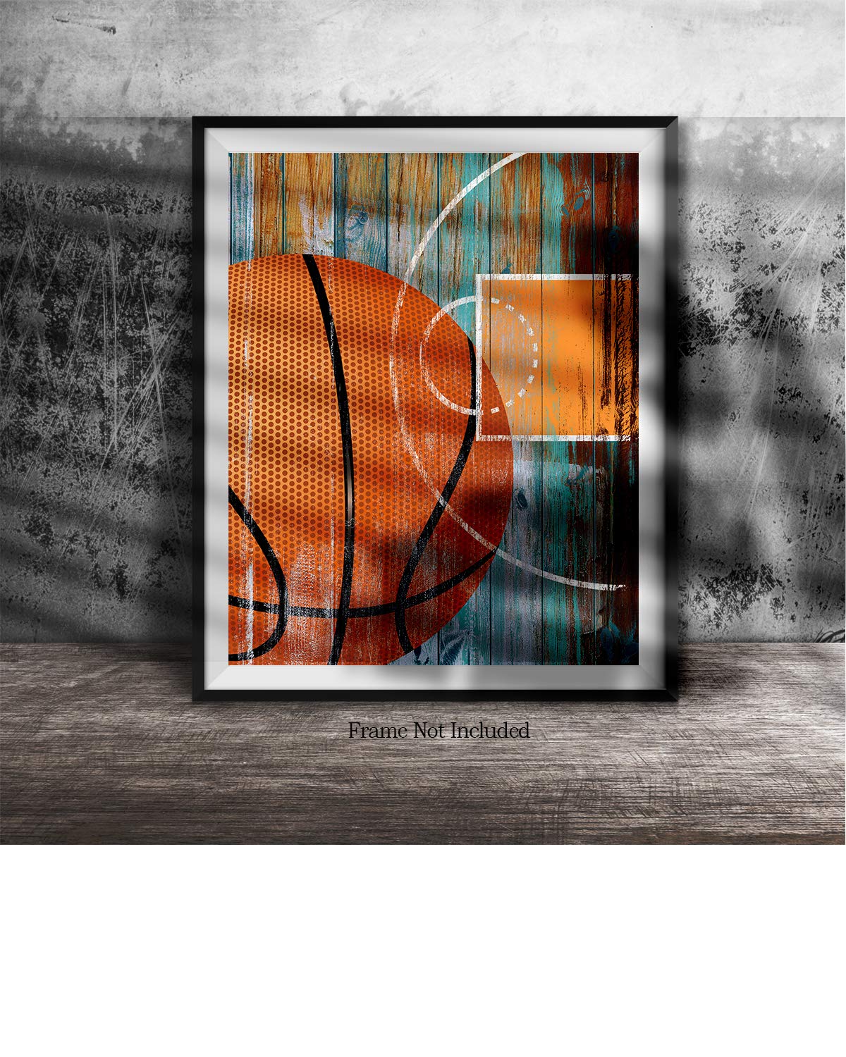 Basketball Wall Art Poster 32x40 - Perfect Gift for Fans & Players - Home & Office Decor