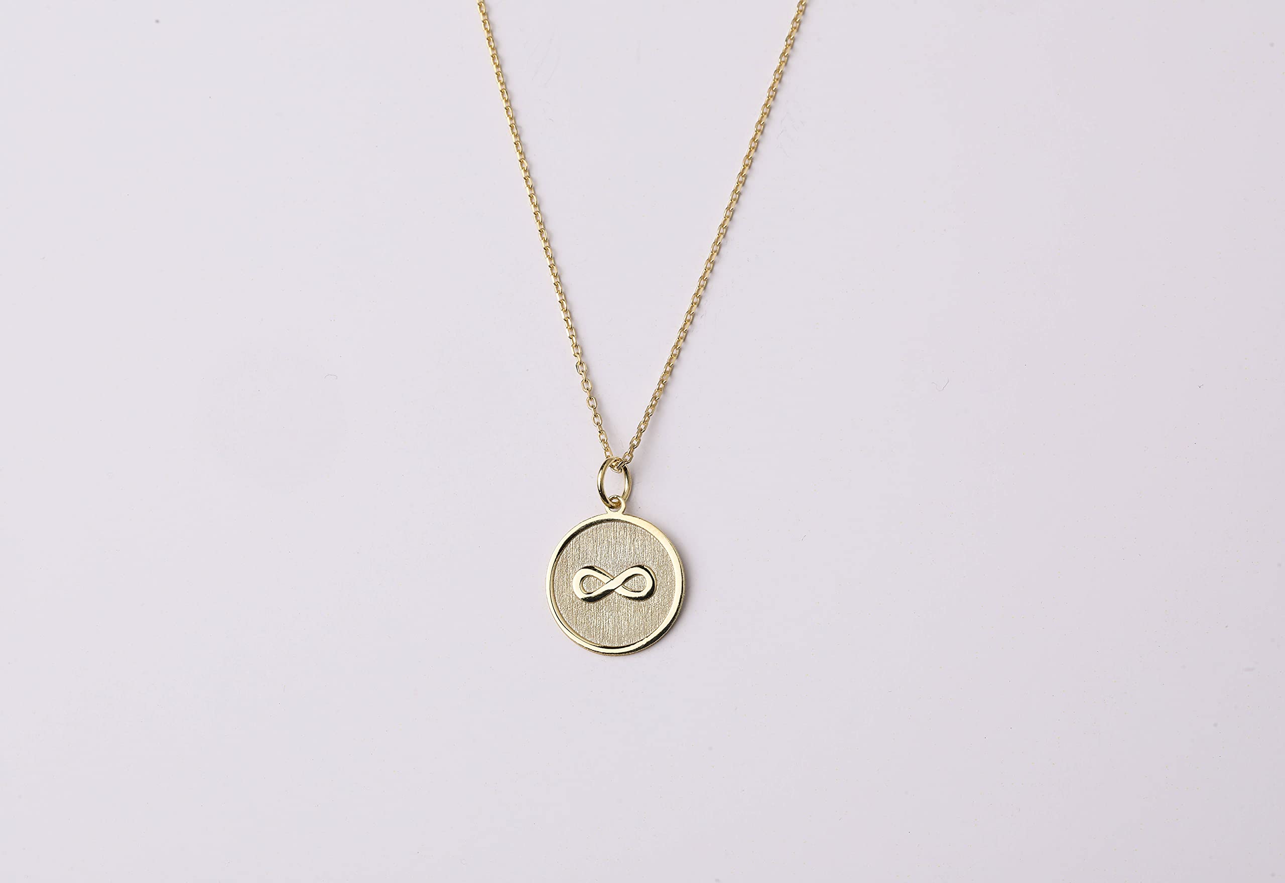 14K Gold Infinity Necklace - Personalized Name Pendant with Figure Eight Charm | Romantic Gift for Anniversary, Valentine's Day & Everyday Wear