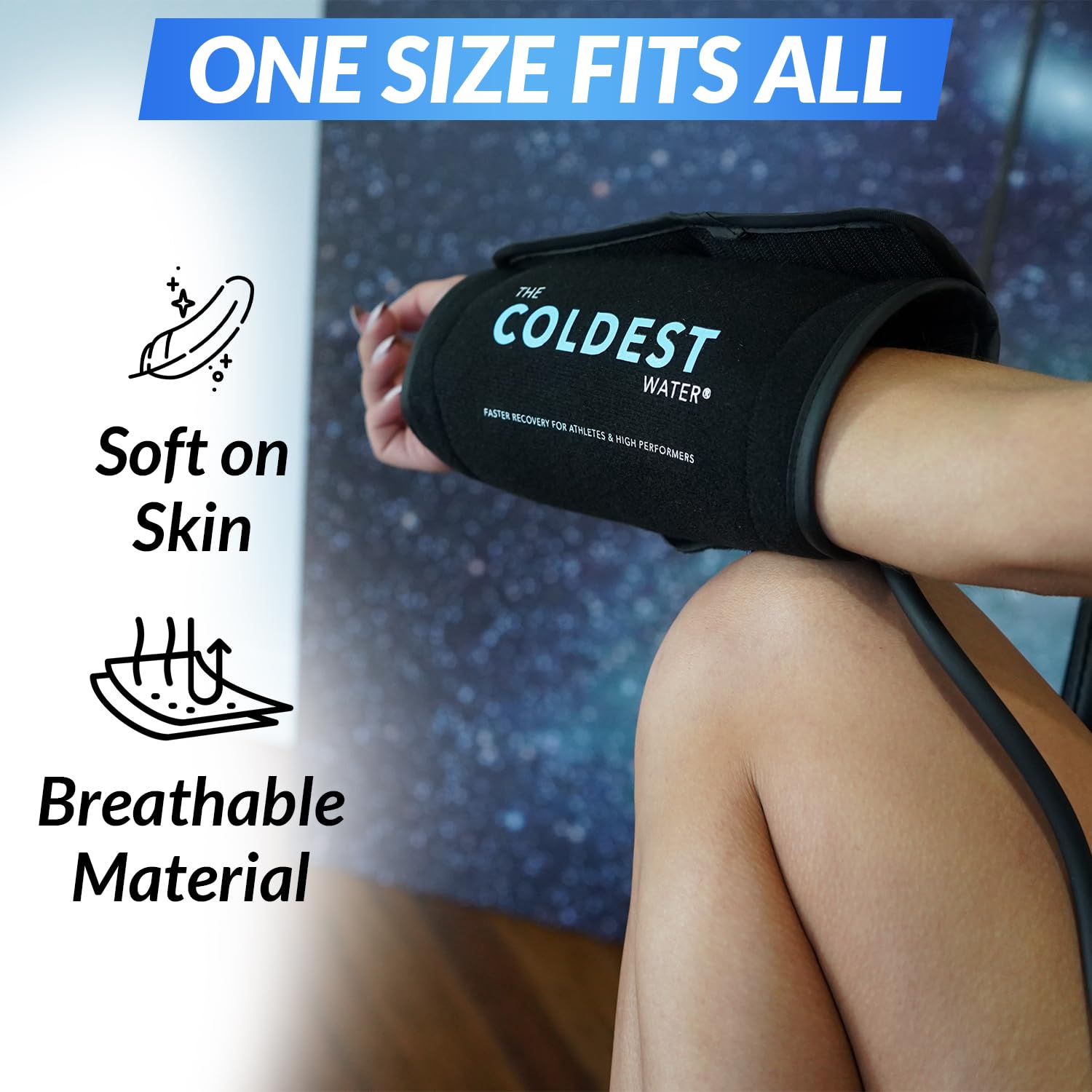 The Coldest Wrist Ice Pack with Air Compression - 8” X 16” Wrist Brace for Sprains, Arthritis, Tendinitis, Swelling - Ideal for Recovery, Sports, and Daily Pain Relief