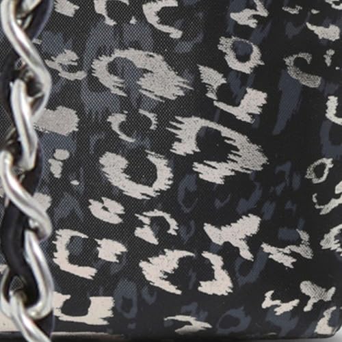 Gunmetal Metallic Cheetah With Chain