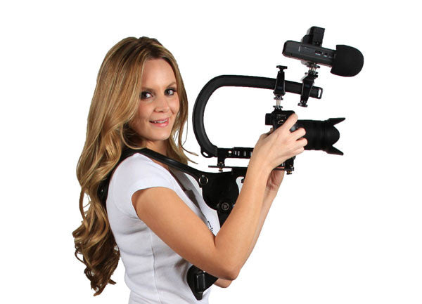 Cam Caddie Scorpion EX Camera Shoulder Support Bundle - Professional DSLR & Mirrorless Camera Stabilizer for Filmmaking, Vlogging & Live Streaming
