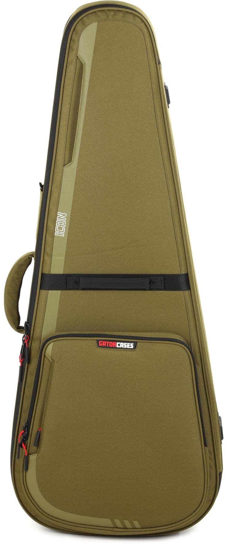 Gator Icon Series Dreadnought Guitar Gig Bag - Green Protective Case for Acoustic Guitars | Perfect for Travel, Gigging & Storage
