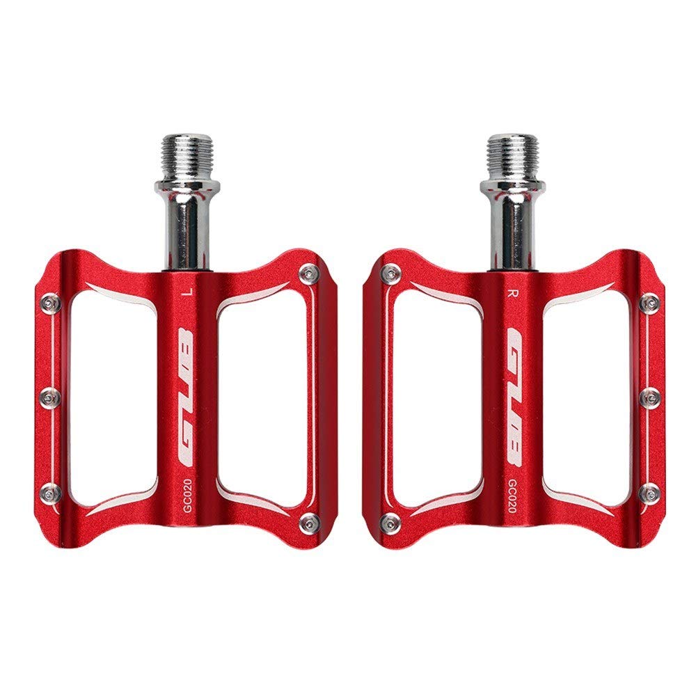 Premium CNC Aluminum MTB Bike Pedals - Sealed Bearing, Anti-Skid Flat Platform Pedals for Mountain Biking & Cycling | Ideal for Trail Riding, Commuting & Outdoor Adventures