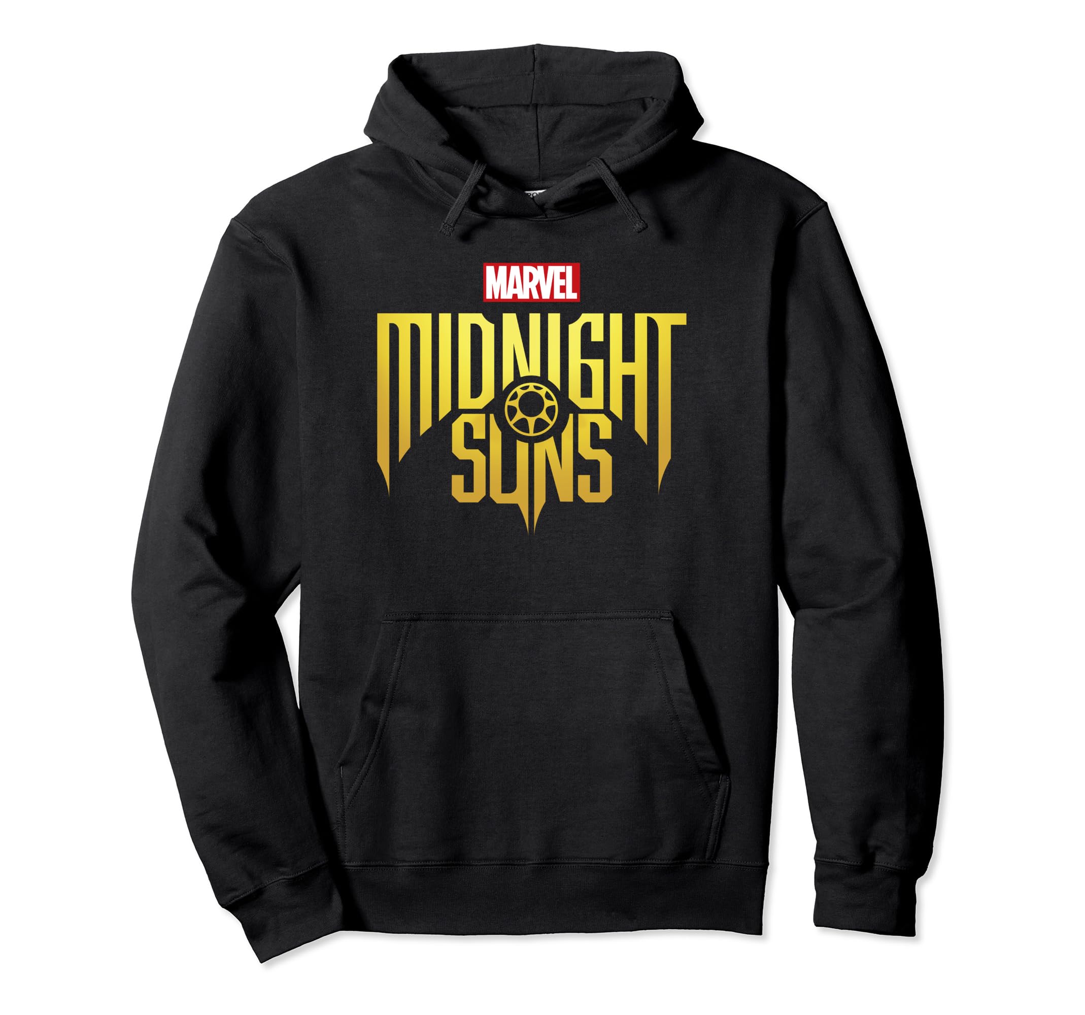 Marvel Midnight Suns Text Logo Pullover Hoodie - Official Licensed Marvel Sweatshirt for Men & Women | Perfect for Gaming, Cosplay & Casual Wear