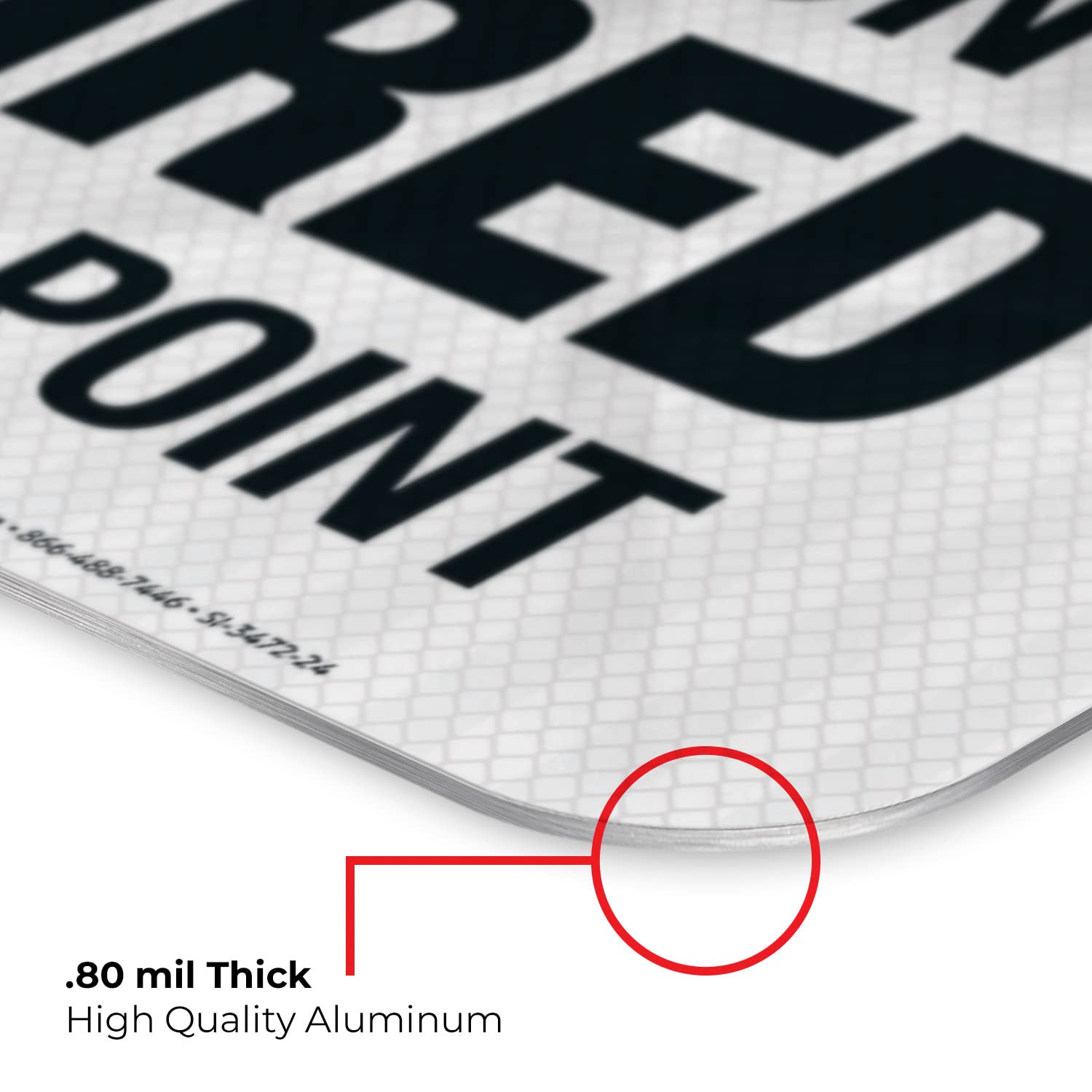 OSHA Compliant 'Hearing Protection Required Beyond This Point' Safety Sign - 18x24 Inches, 3M EGP Reflective .080 Aluminum, Fade Resistant for Indoor/Outdoor Use - Made in USA | Perfect for Construction Sites, Factories & Industrial Areas