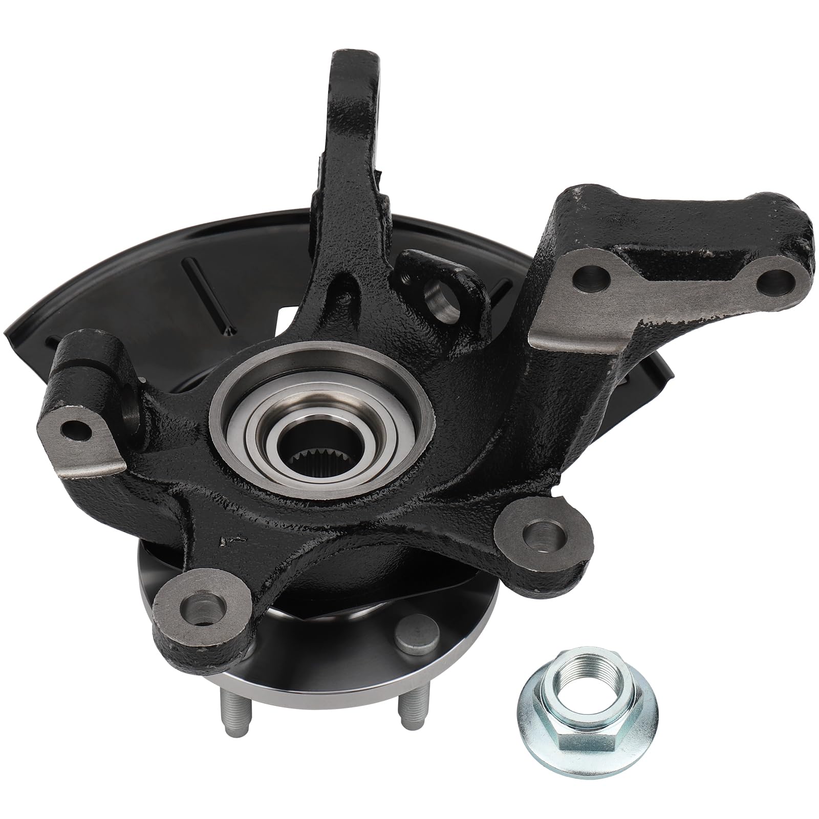 DRIVESTAR 698-405 LK015 Front Steering Knuckle Wheel Hub Assembly - Left Driver Side Replacement for 2001-2012 Ford Escape, 2001-2011 Mazda Tribute & 2007-2011 Mercury Mariner - Perfect for Smooth Steering & Safe Driving
