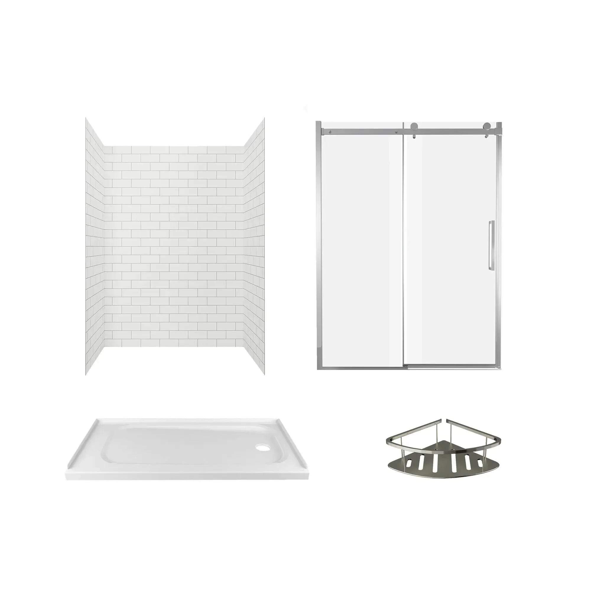 Bundle Passage Wall Shelf with RHO Base - Corner Shelf for Door Storage | Perfect for Bathroom, Bedroom & Closet Organization