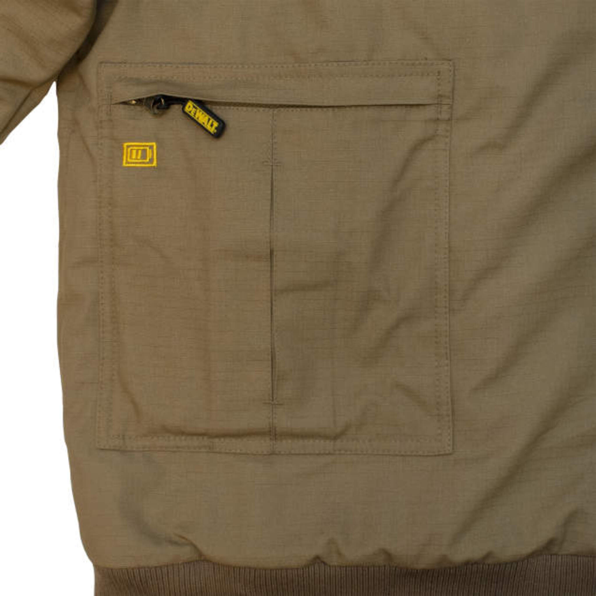 DEWALT® Women's Heavy Duty Ripstop Heated Jacket with Battery – 3 Heat Zones, Windproof & Water Resistant, Sherpa Fleece Lining, 5 Pockets | Sizes XS to 2XL | Perfect for Outdoor Work, Construction & Winter Activities