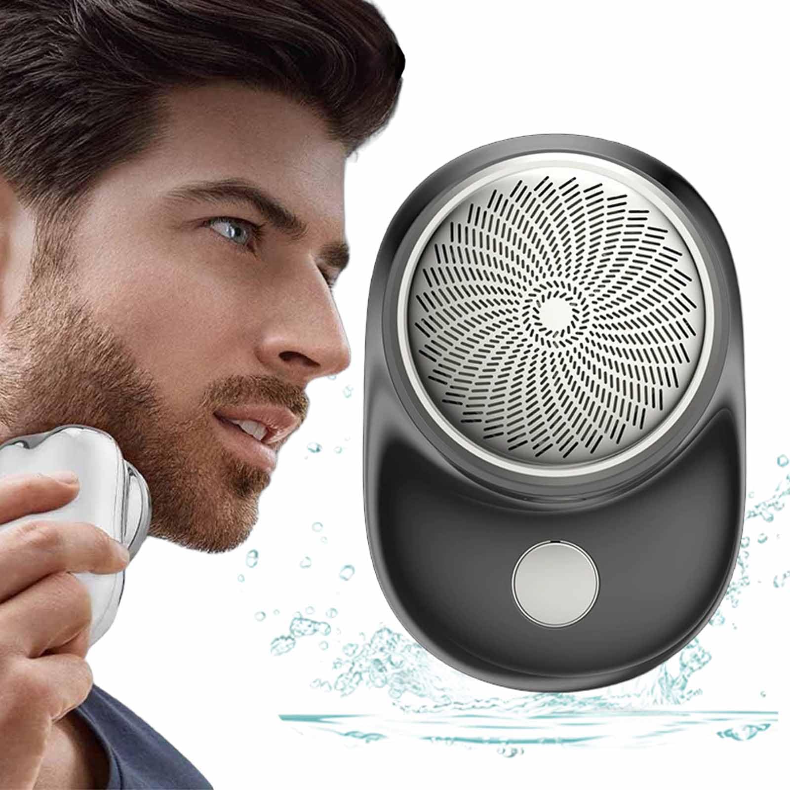 Doonai Mini Portable Electric Shaver for Men - USB Rechargeable, Waterproof, Travel-Friendly Trimmer - Perfect for Home, Office & On-The-Go Grooming (Black)