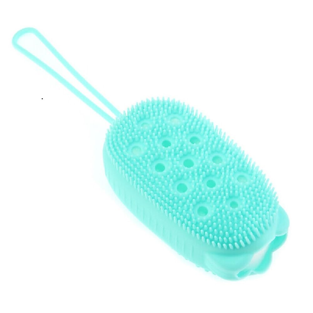 **Premium Silicone Bubble Bath Brush - Ultra Soft Body Scrubber for Men & Women - Exfoliating Shower Brush (Multicolor, 1pc) - Perfect for Spa, Relaxation & Gentle Skin Care**
