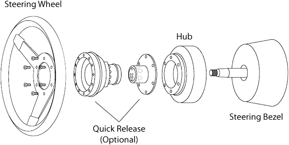 Aluminum & Plastic Quick Release Steering Wheel Hub Adapter Kit with 6 Bolts - Compatible with TOYOTA Vehicles | Perfect for Racing, Drifting & Car Modifications
