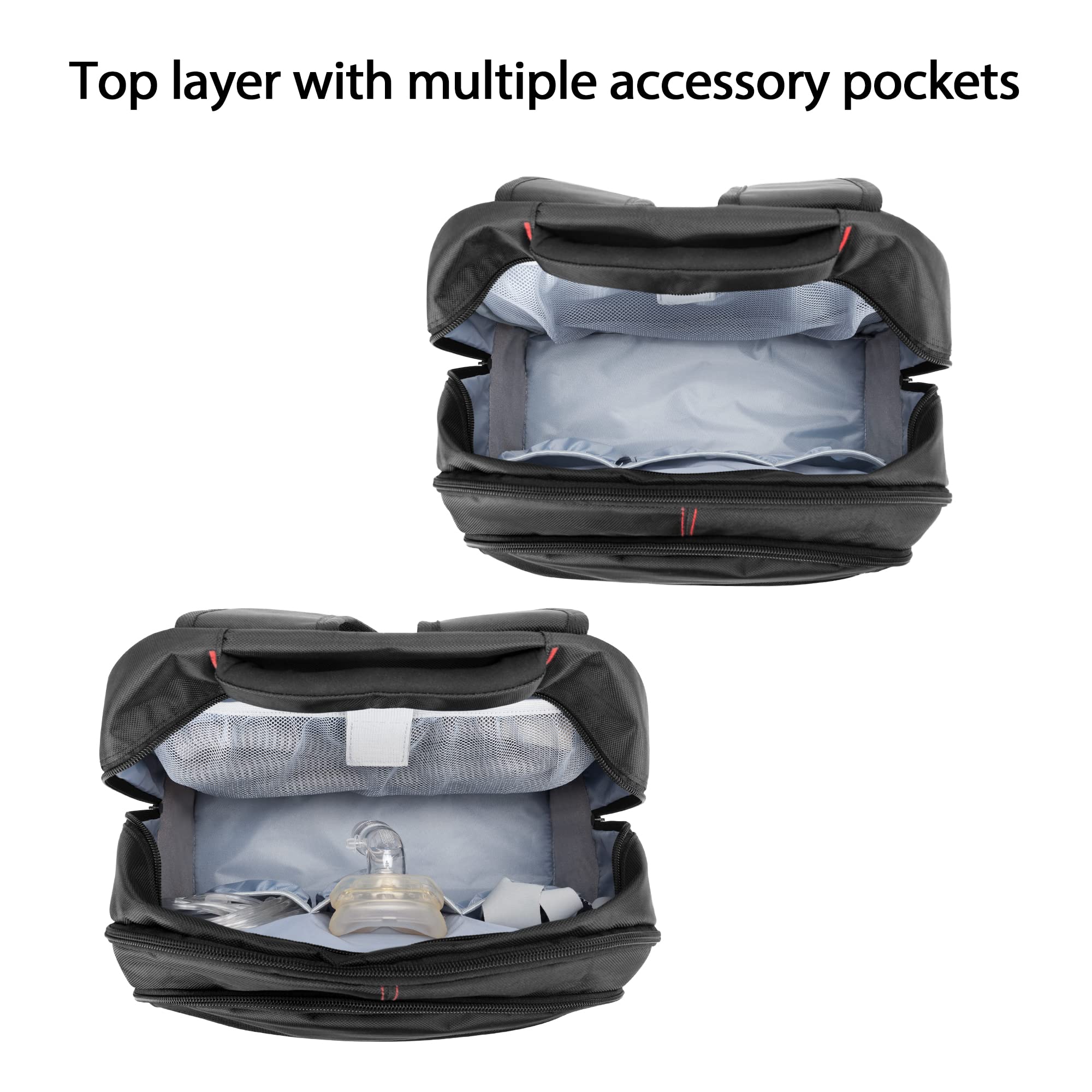 CURMIO CPAP Travel Backpack for ResMed & Philips - Black (Patented) - Perfect for Air Travel & Camping