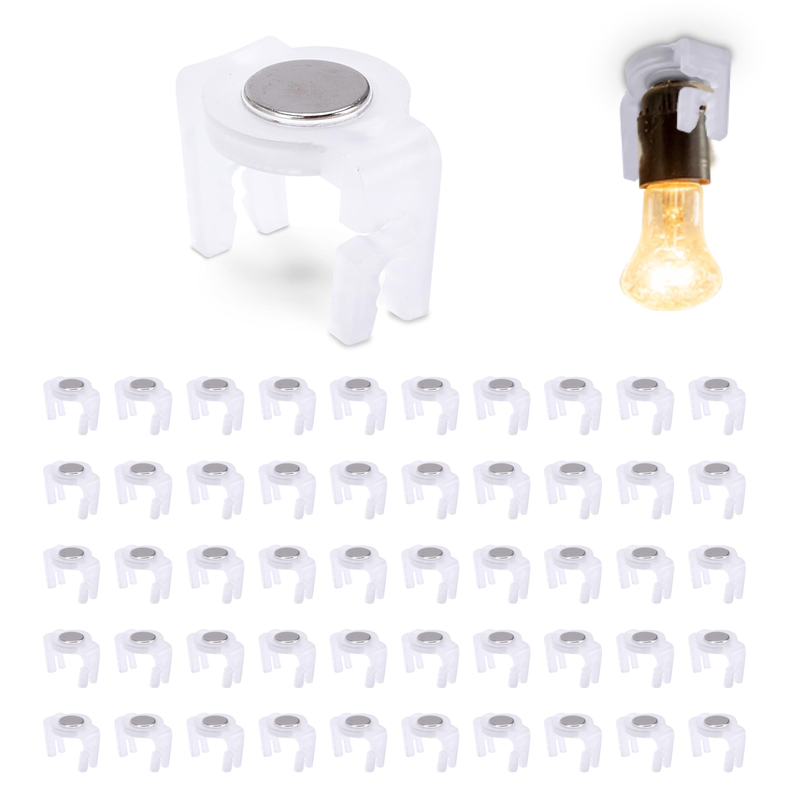 Premium Magnetic Light Clips for C9 Socket (0.7x1.1x0.07