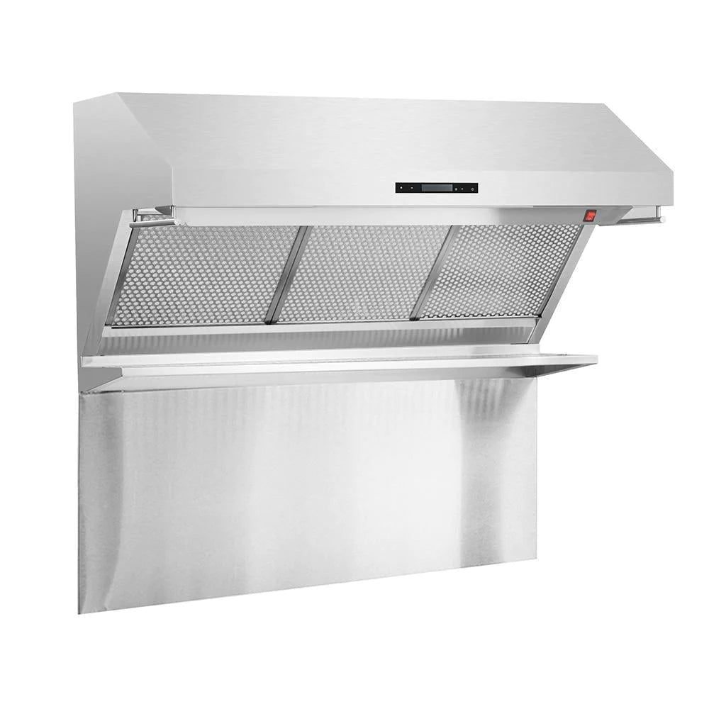 Forno Savona 48-Inch Wall Mount Range Hood with Backsplash - Stainless Steel Kitchen Vent Hood for Stove - Powerful 900 CFM, LED Lights, 3 Speed Settings - Ideal for Home Cooking, Grilling, and Baking (Model FRHWM5029 48HB)