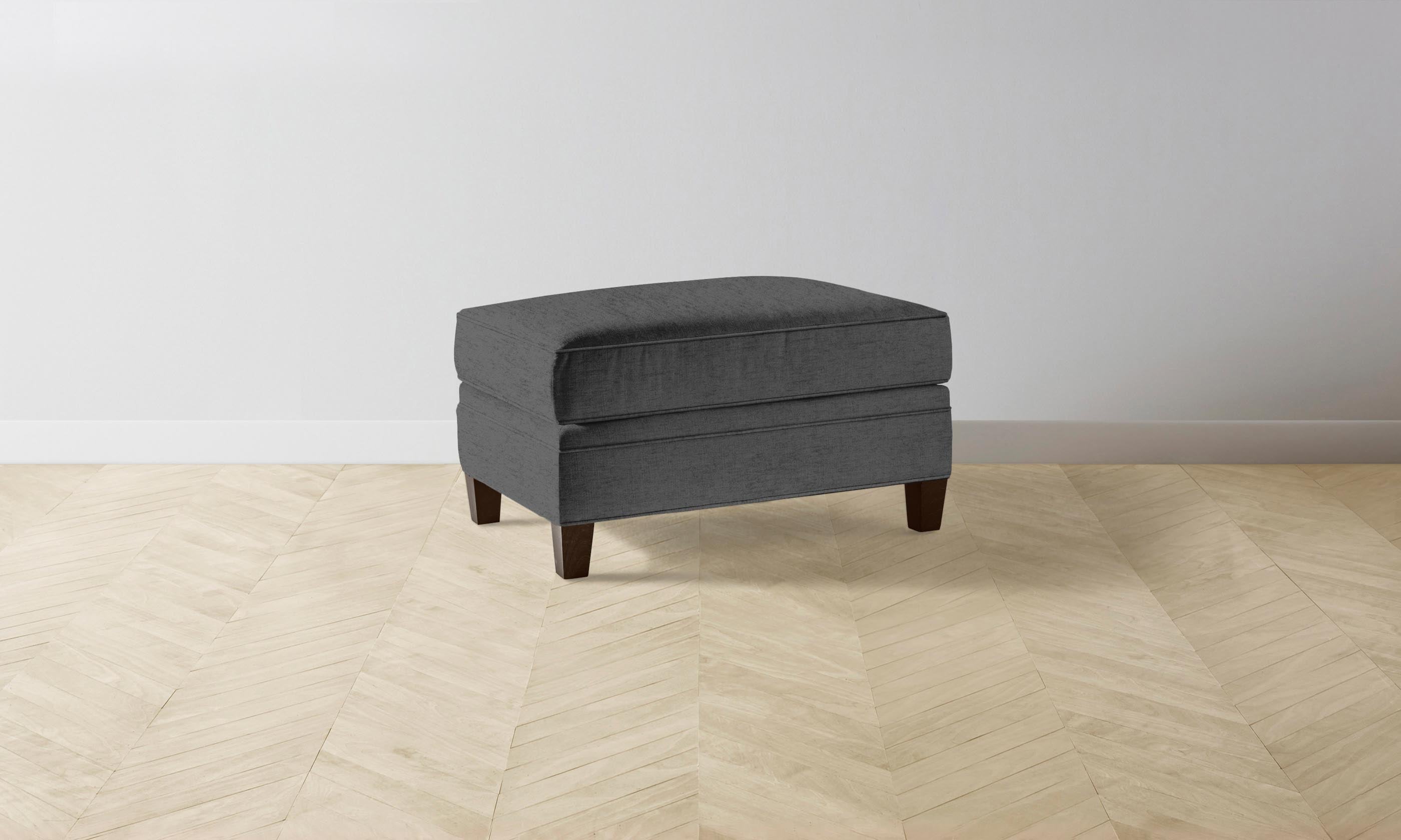 Carmine Ottoman with Performance Tweed Fabric - Stylish and Durable Footrest for Living Room, Bedroom, or Office - Perfect for Relaxing and Adding Elegance to Your Space