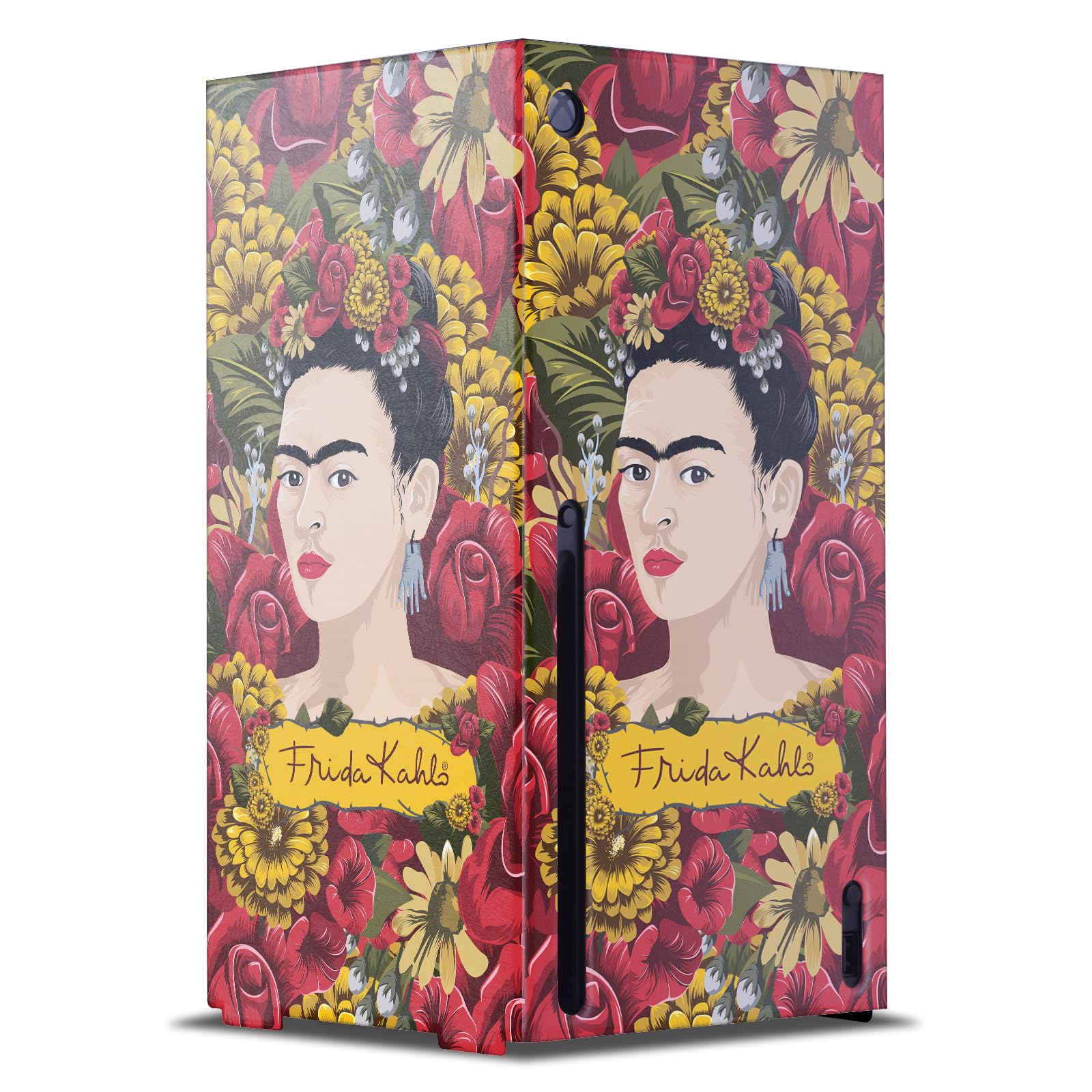 Official Frida Kahlo Floral Design Console Cover - Compatible with Xbox Series X - Stylish Protection for Gaming Setup & Home Decor
