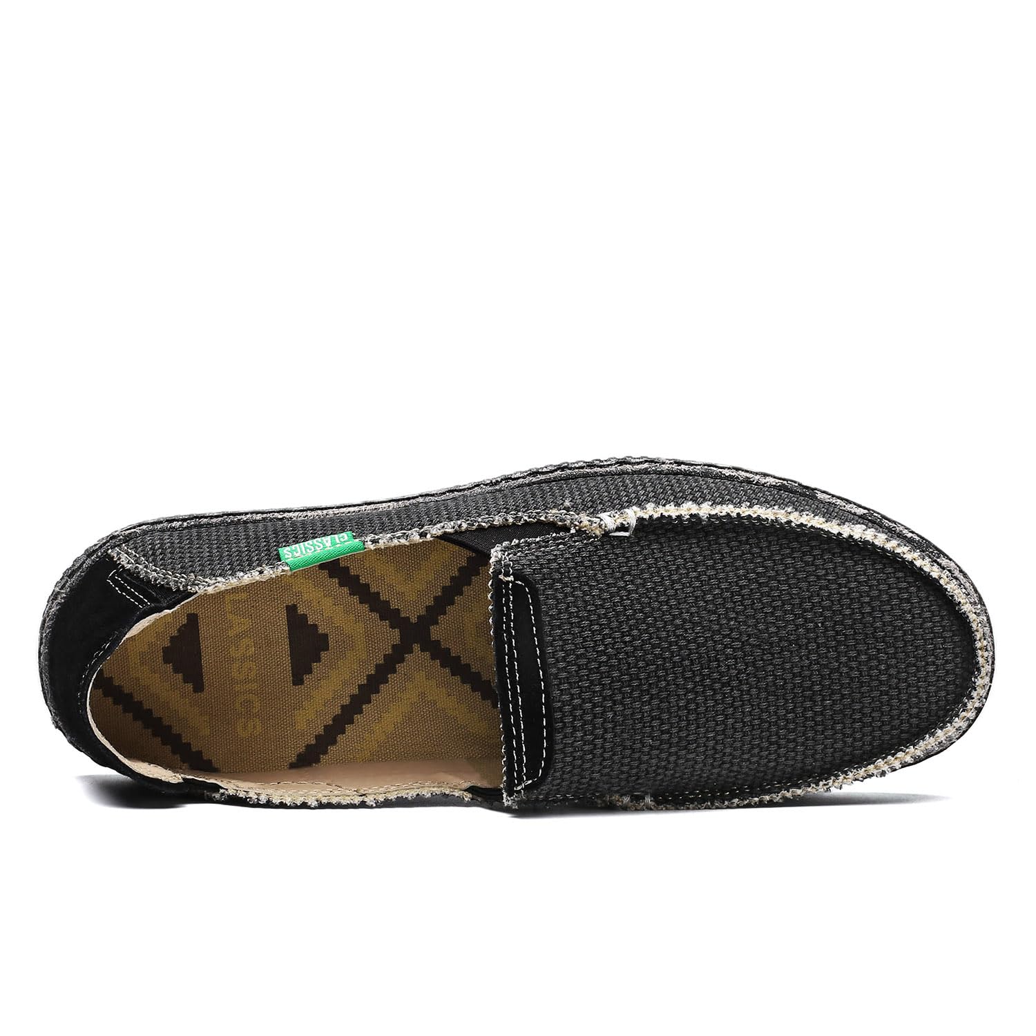 JAMONWU Men's Slip-On Canvas Loafers - Breathable Comfortable Casual Boat Shoes for Men - Perfect for Summer, Beach, Travel & Everyday Wear