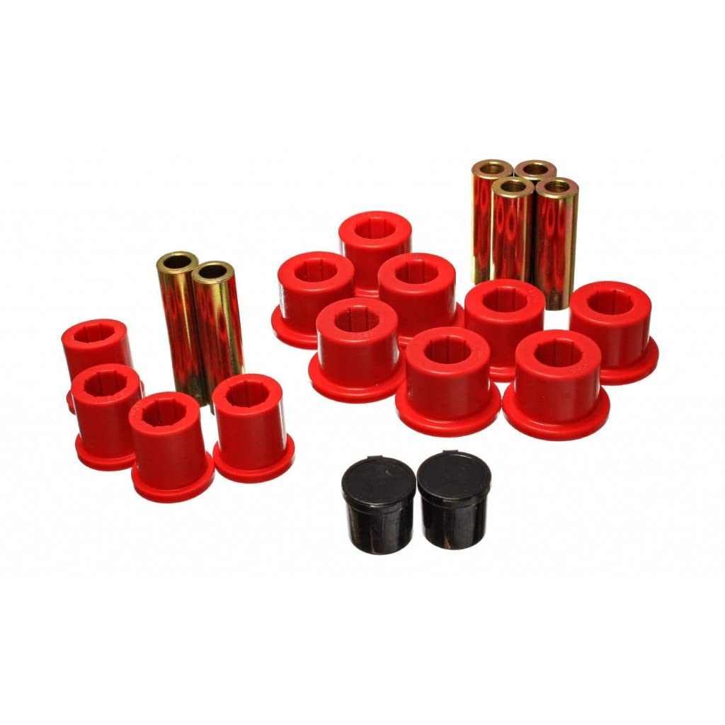 Energy Suspension Spring Shackle Bushing Kit 5.2118R for Dodge Ram 1500/2500/3500 (2003-2009) | Heavy Duty Replacement for Off-Road & Towing | Improves Ride Comfort & Suspension Performance