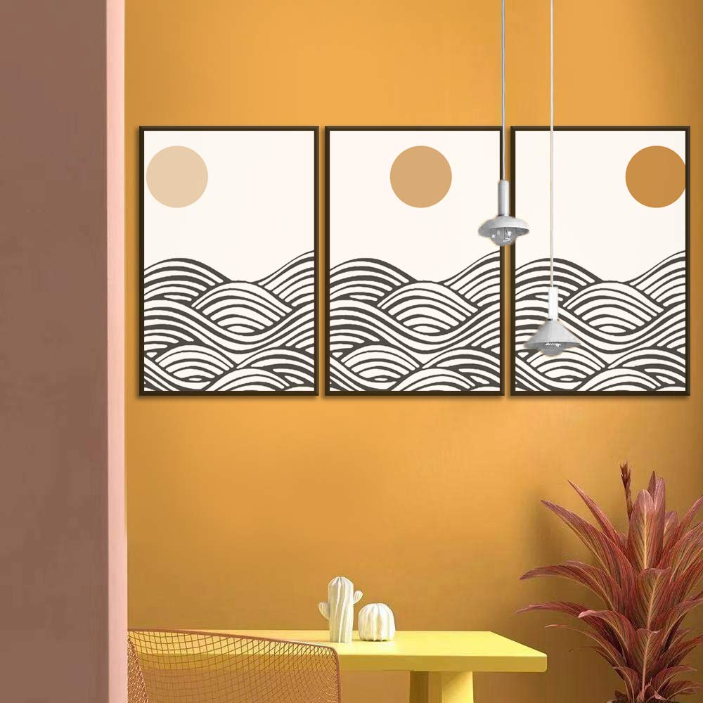 Wall26 3-Panel Framed Canvas Wall Art Set - Modern Cityscape Building Theme Prints (24