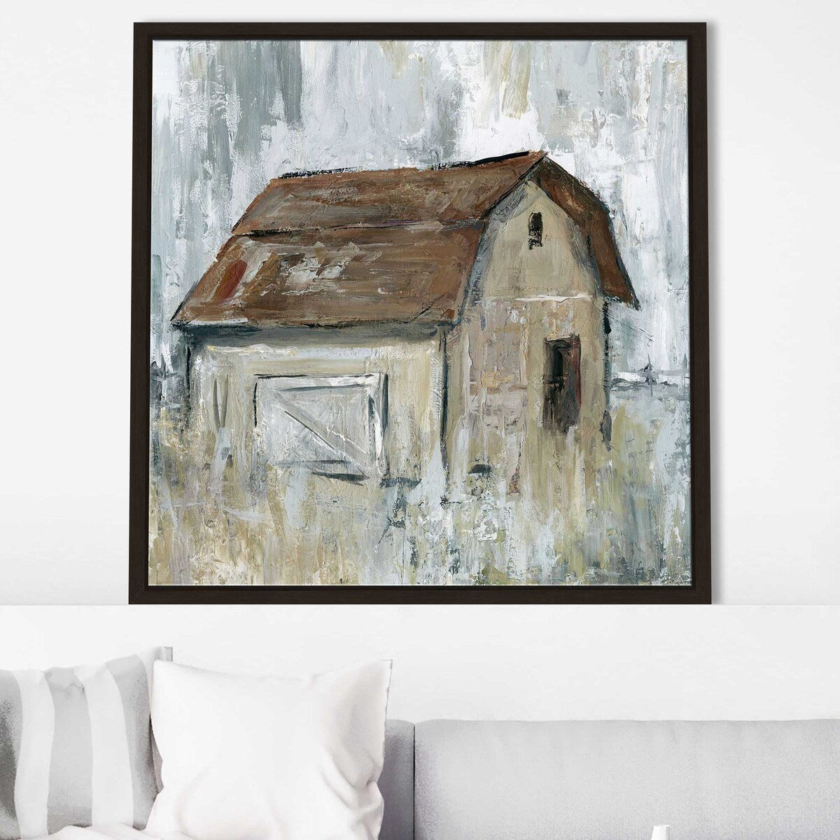 Barn At Dusk by Carol Robinson - Premium Floating Canvas Wall Art - Perfect for Living Room, Bedroom & Office Decor