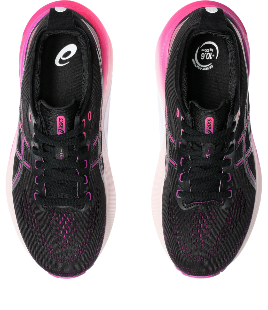 ASICS Women's GEL-Kayano 31 Running Shoes - Black/Bold Magenta - Stability & Cushion for Road Running, Jogging, and Marathon Training
