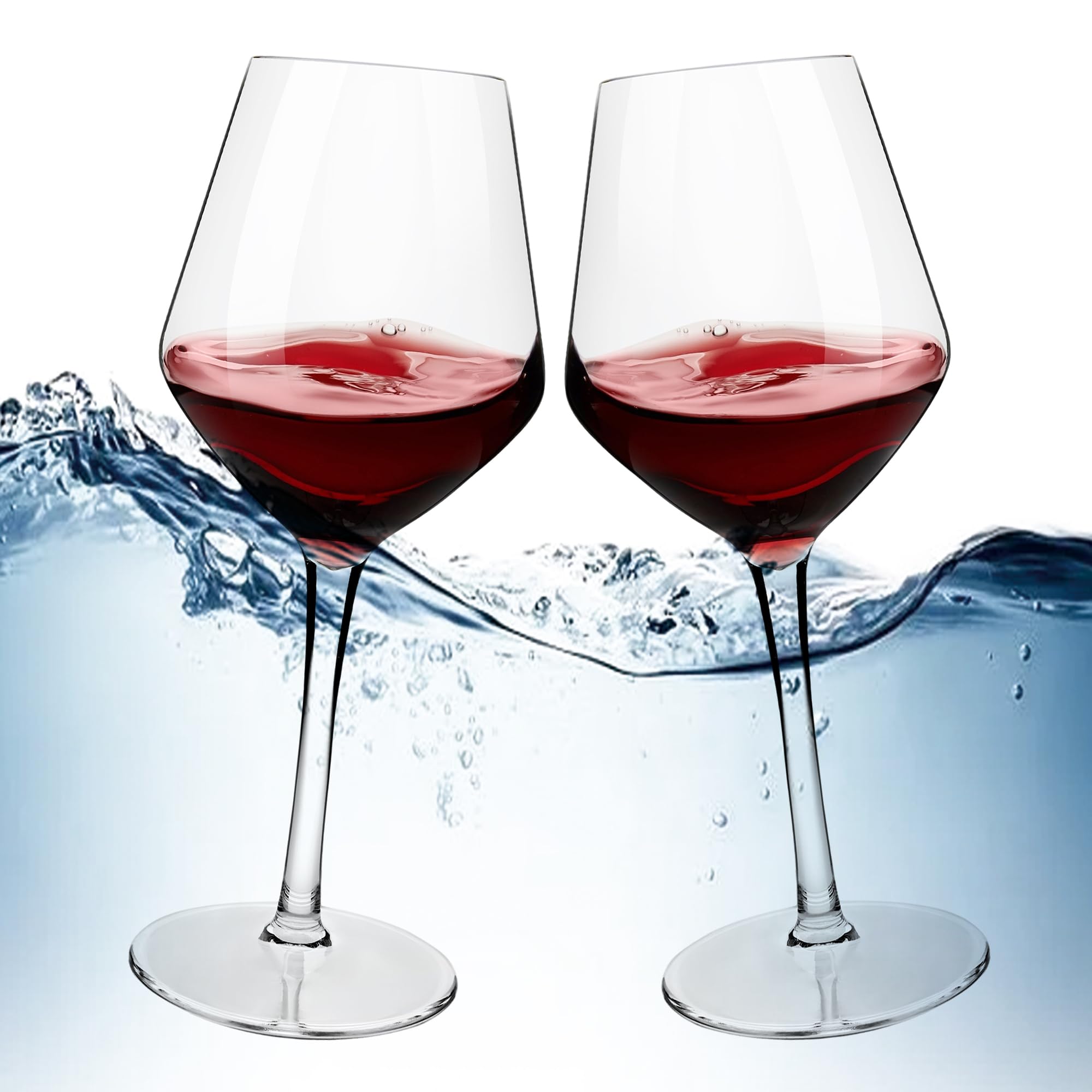 Unbreakable Tritan Plastic Wine Glasses - Set of 4 (15oz Each) | Dishwasher Safe Stemware for Outdoor, Picnic, Pool Party & RV Travel | Shatterproof Alternative to Glass