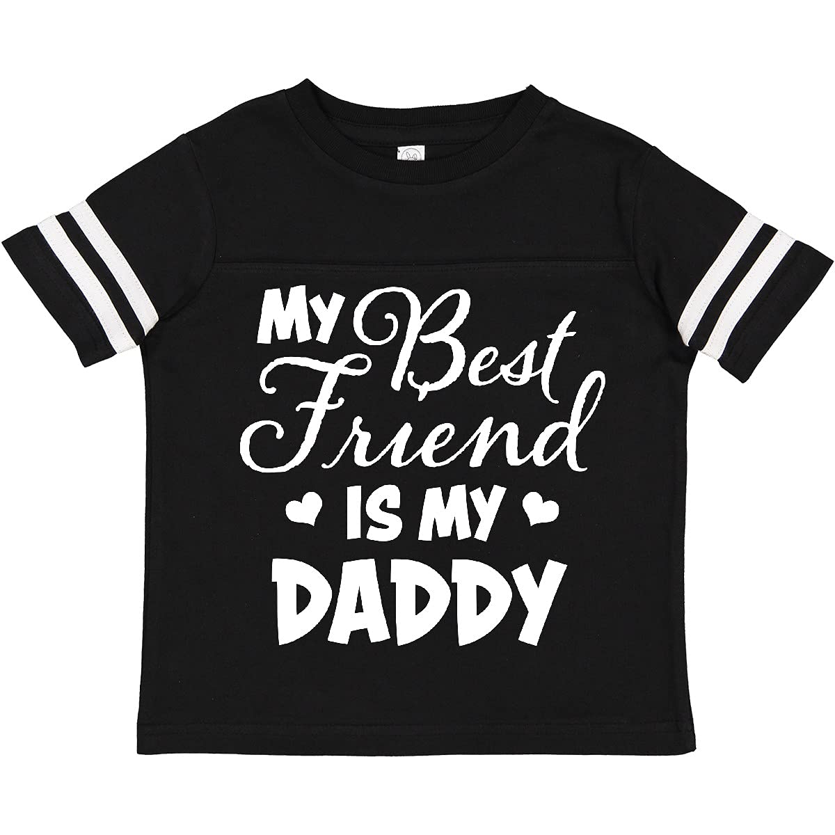 Inktastic My Best Friend is My Daddy with Hearts Toddler T-Shirt - Perfect for Father's Day, Birthdays, and Family Outings