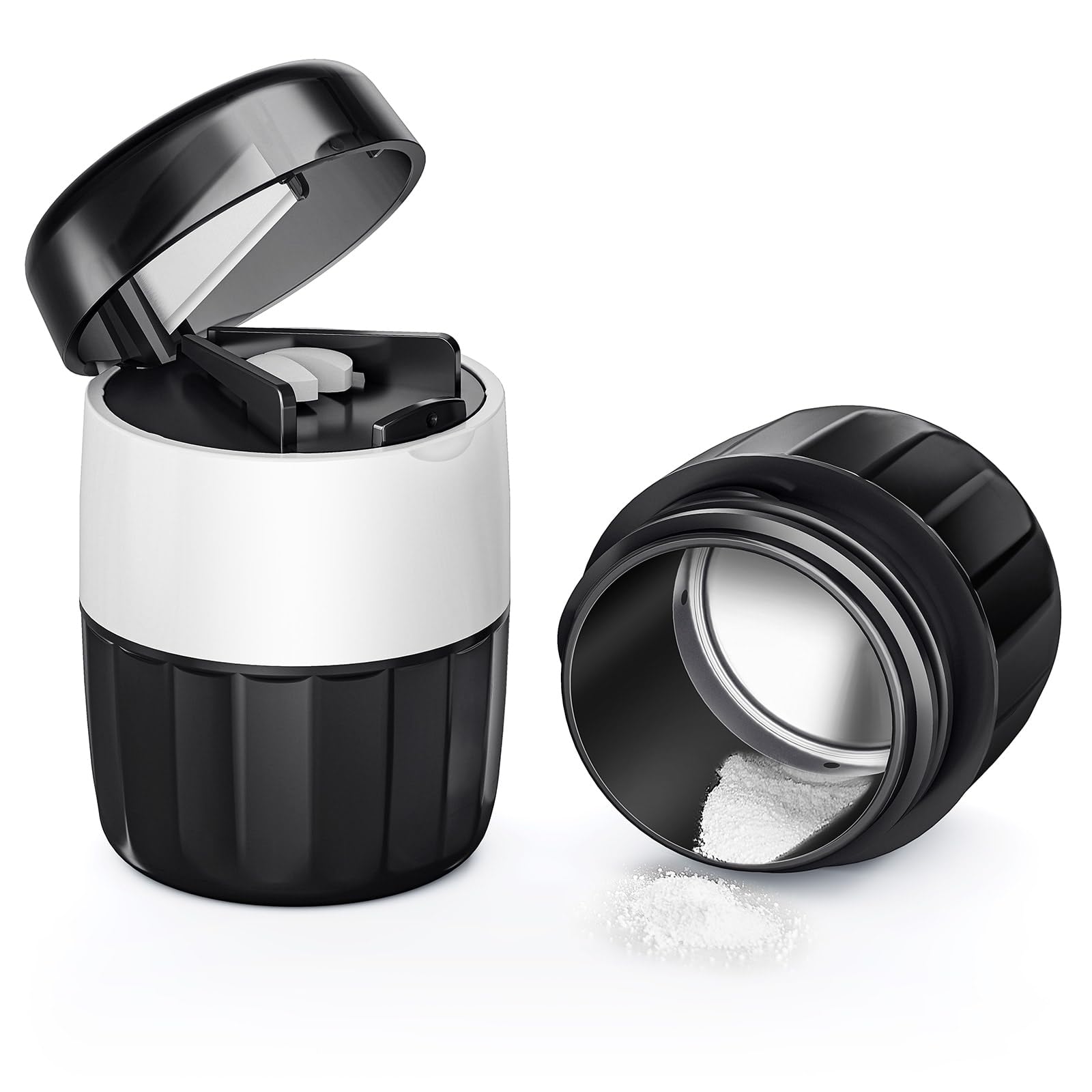 DEPAD 3-in-1 Pill Crusher, Cutter & Grinder - Fine Powder Medicine Crusher with Storage Compartment - Perfect for Tablets, Small Pills & Daily Medication Management - Ideal for Travel, Elderly Care & Home Use