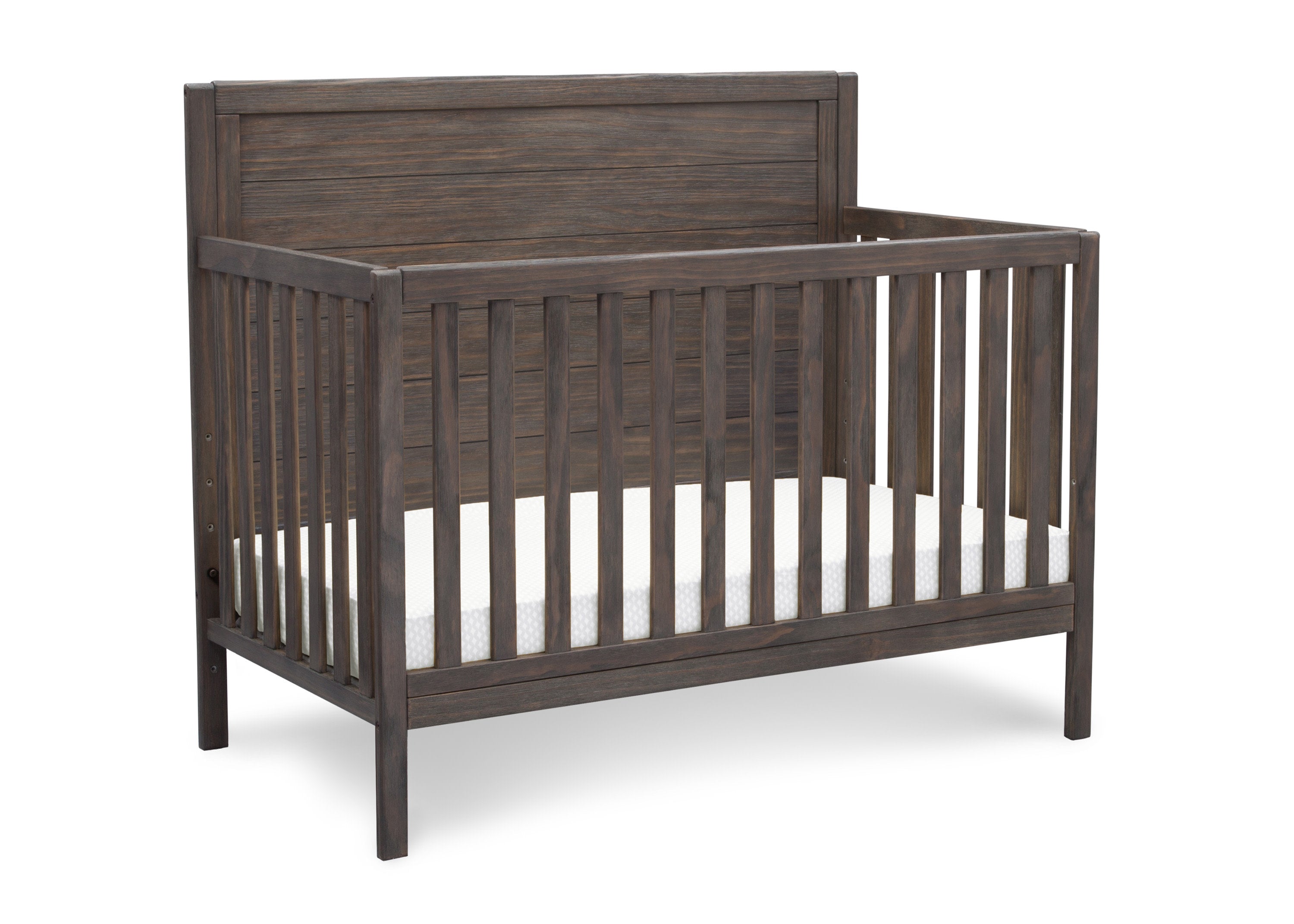 Cambridge 4-in-1 Convertible Baby Crib - Toddler Bed & Daybed with Mattress - Nursery Furniture for Boys & Girls - Perfect for Bedrooms, Daycare & Guest Rooms