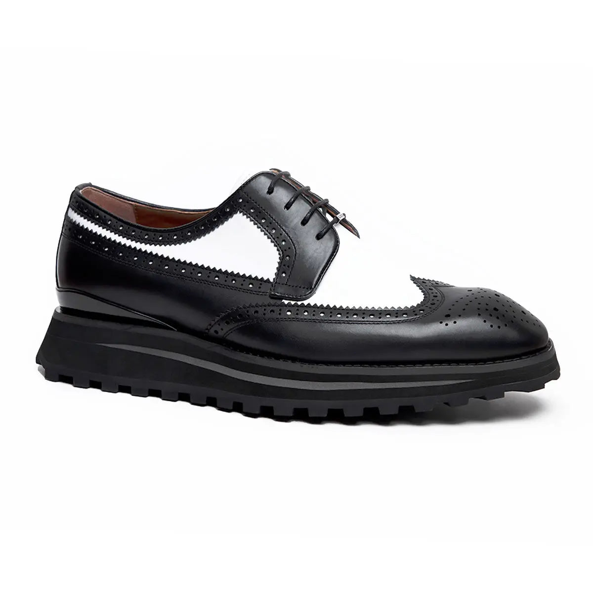 Premium Men's Handmade Business Derby Shoes - Thick Sole Leather Oxfords for Formal & Office Wear - Classic Style 90006F
