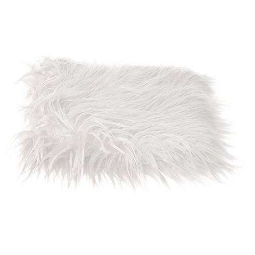 Newborn Baby Fur Photography Blanket - Soft Beige Rug for Newborn Photo Props & Backdrop - Perfect for Baby Shower, First Birthday, and Professional Studio Photography