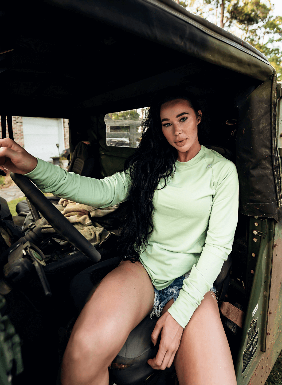 Premium Green Core Long Sleeve Shirt for Men & Women - Comfortable Cotton Blend Top for Casual Wear, Outdoor Activities & Layering