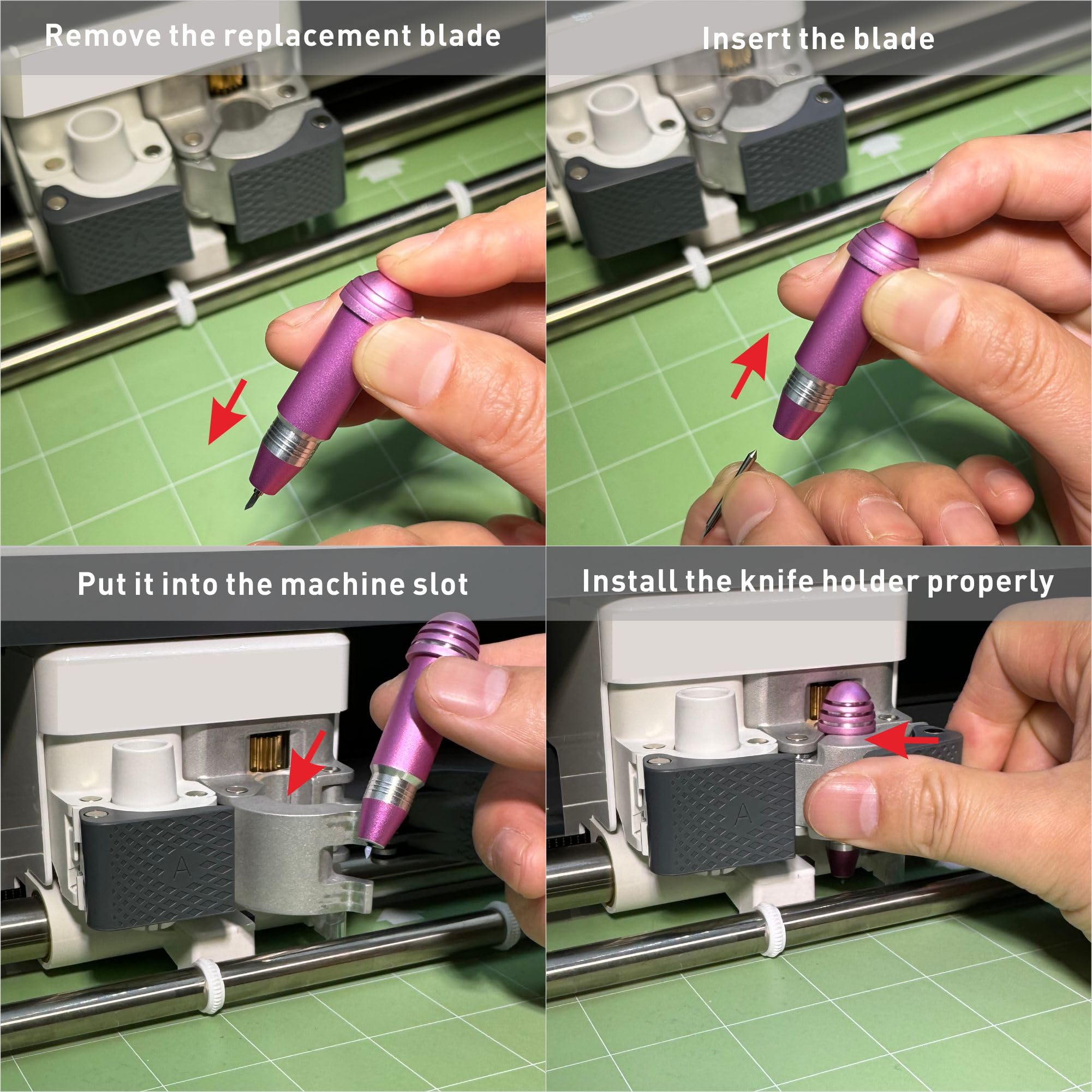 Premium Cutting Blade & Housing Set - Deep-Point, Bonded-Fabric & Fine Point Blades for Cricut Maker, Maker 3, Explore Series (Air/2/3/One) - Perfect for DIY Crafts, Vinyl Cutting & Fabric Projects