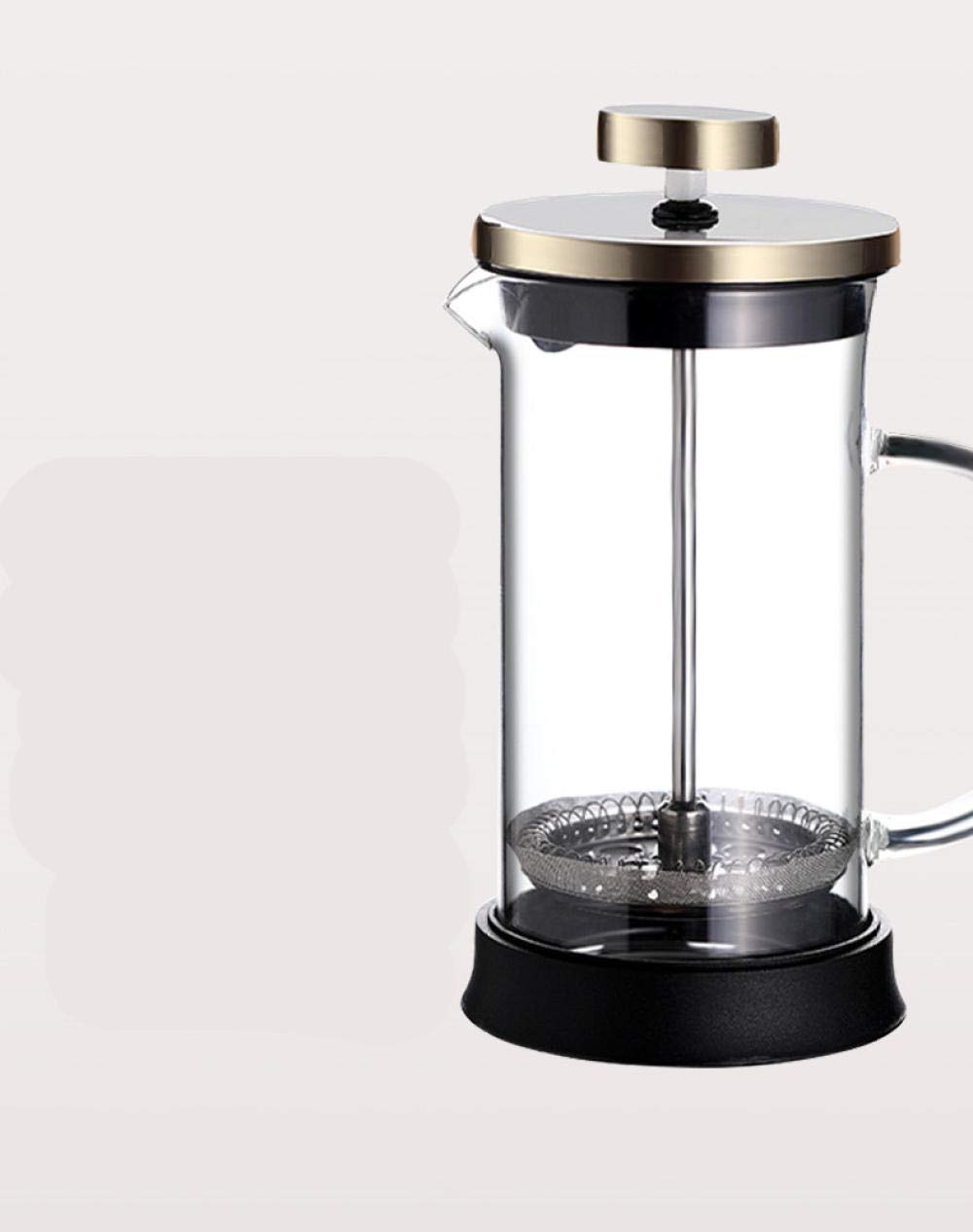 600ml French Press Coffee Maker - Stainless Steel Coffee Press Pot with Filter, Hand Brew Coffee Maker & Milk Frother for Home, Office, Camping & Travel