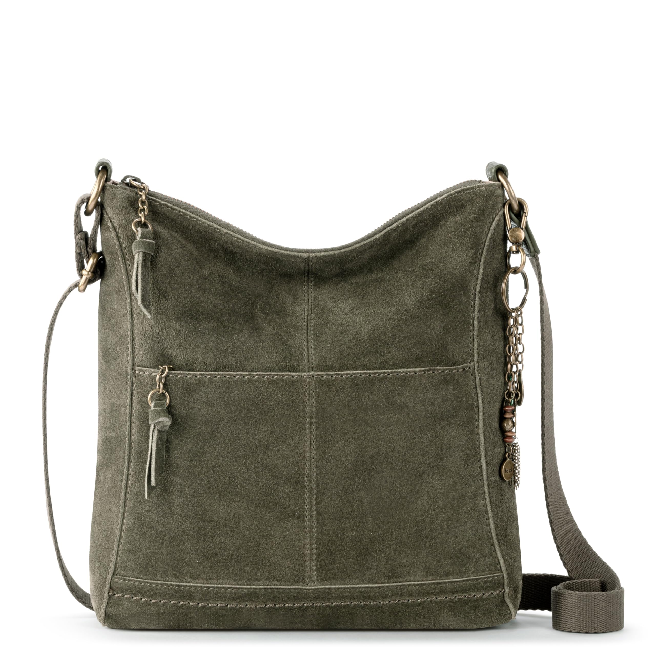 The Sak Lucia Genuine Leather Crossbody Bag - Adjustable Strap Convertible Purse for Women | Perfect for Travel, Shopping & Everyday Use