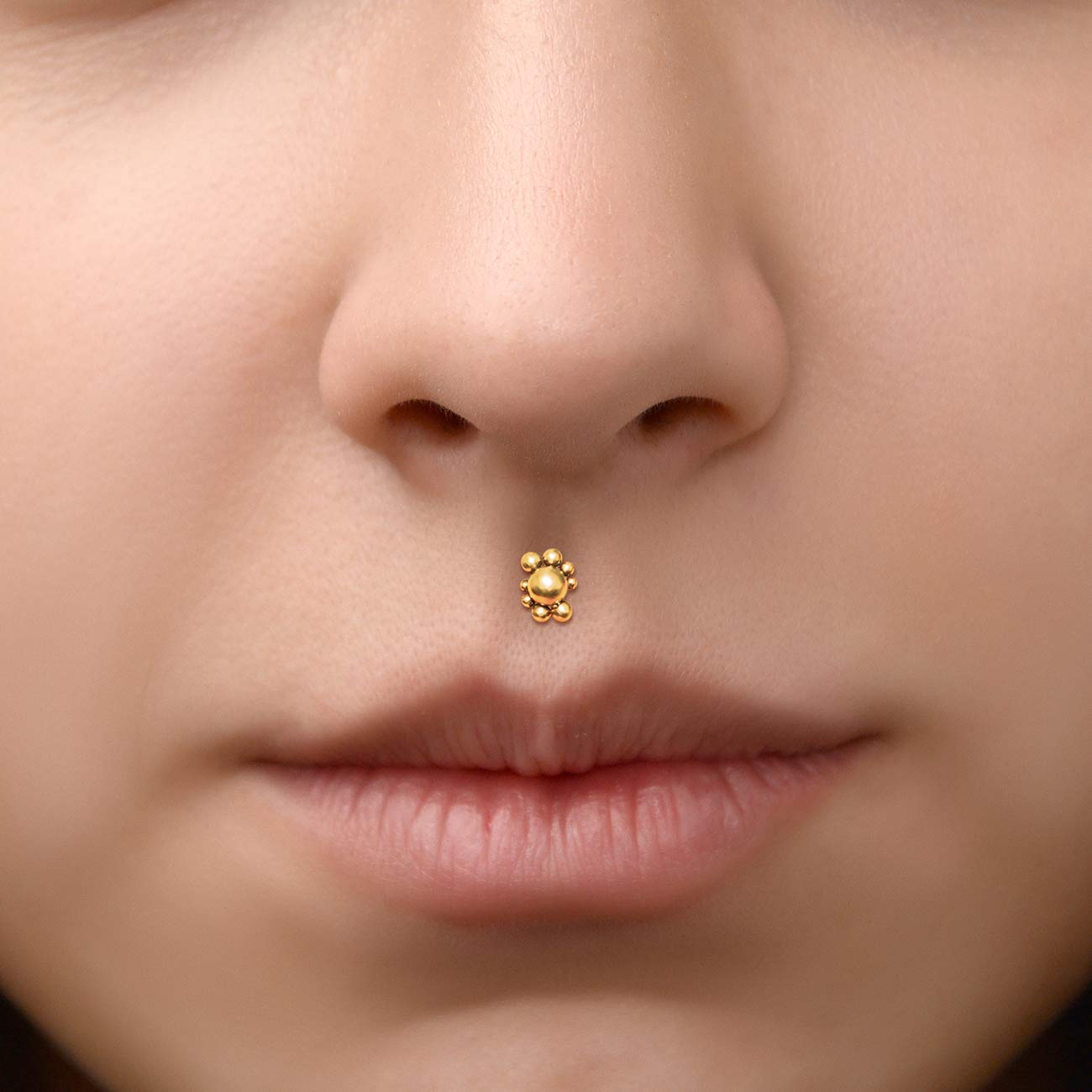 Surgical Steel Labret Jewelry - Internally Threaded Lip Ring for Monroe & Medusa Piercing | Hypoallergenic Lip Piercing Jewelry for Everyday Wear & Special Occasions