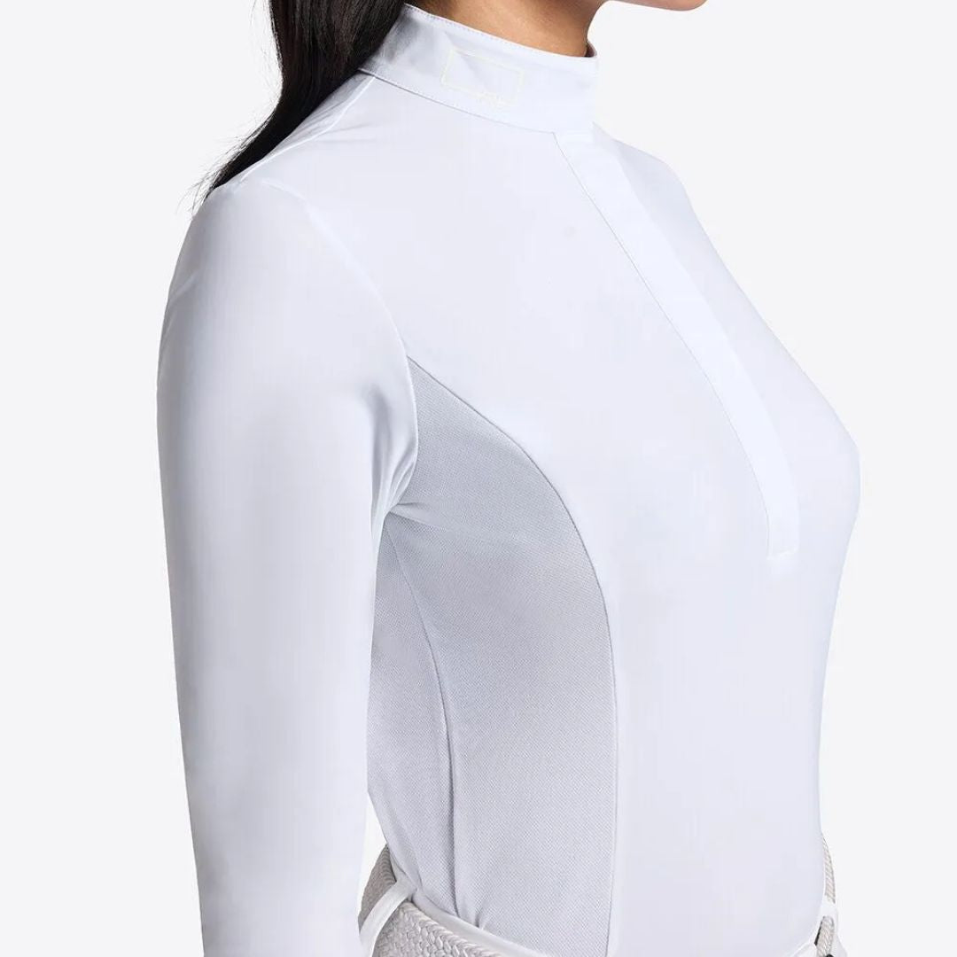 Rider's Gene Women's Competition Equestrian Shirt - Breathable & Moisture-Wicking for Horse Riding & Show Jumping