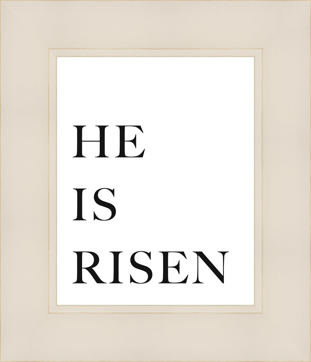 He is Risen by Paige Tilly - Inspirational Christian T-Shirt for Easter, Church & Faith-Based Events