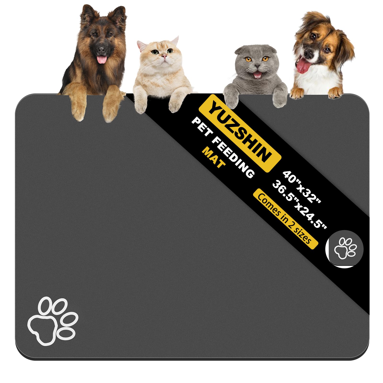 Premium Absorbent Dog Food Mat - Extra Large 36.5