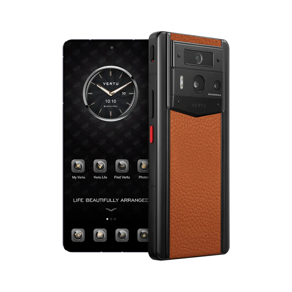 METAVERTU 2 Calfskin Leather Web3 AI Smartphone - Orange Color | Secure Payment Link for Ryan (Alireza) Ramezanpour | Perfect for Crypto Enthusiasts & Tech Professionals