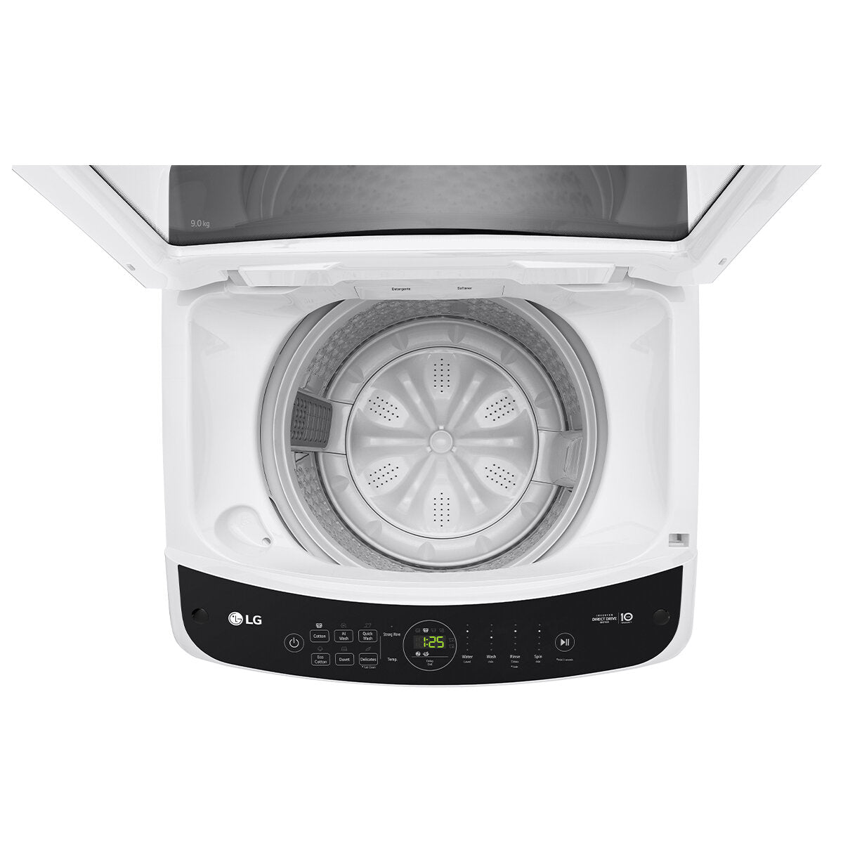 LG Series 3 9kg Top Load Washing Machine - Energy Efficient, Large Capacity (White, Model WTL3 09W) - Perfect for Small Families & Apartments