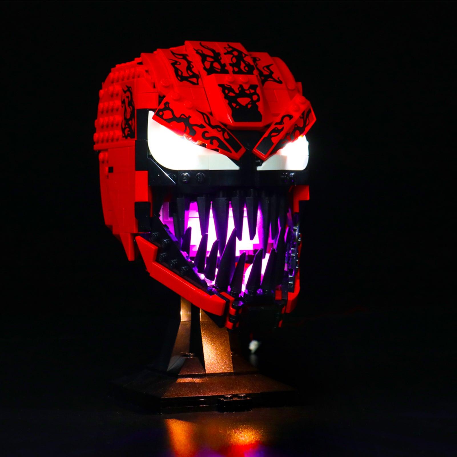 LEGO Marvel Venom Bust 76199 Light Kit - LED Lighting Set for Building Blocks | Perfect for Display & Nighttime Showcase