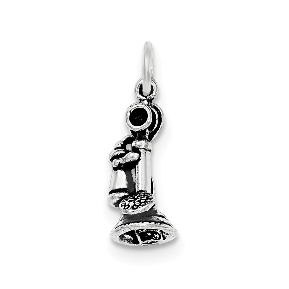 Vintage Antique Phone Pendant Necklace - Sterling Silver Jewelry for Women | Perfect Gift for Birthday, Anniversary & Special Occasions