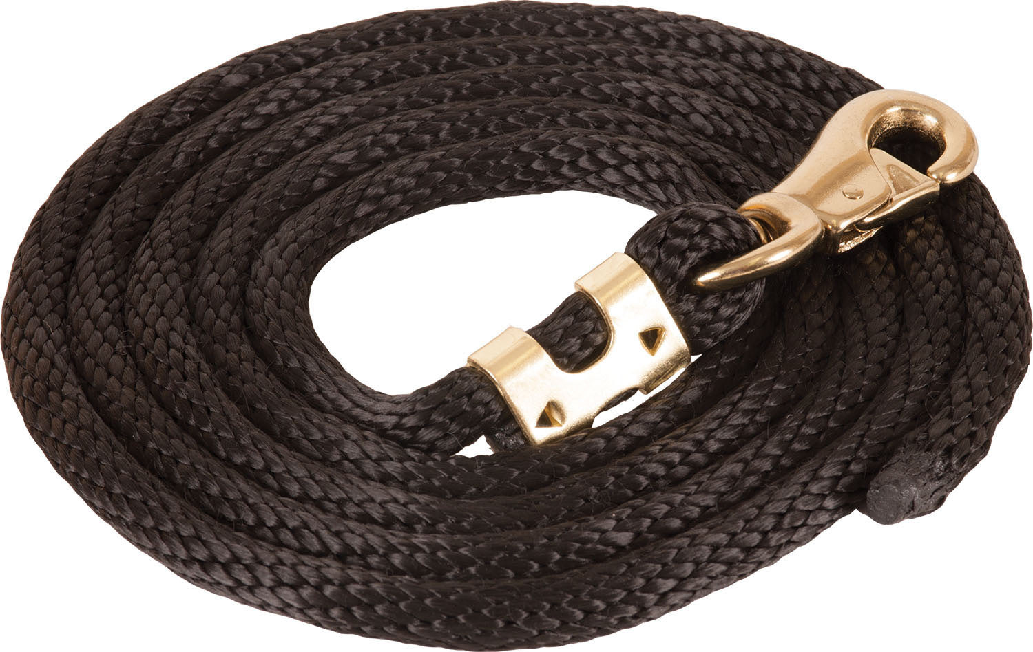 9' Poly Lead Rope with Bull Snap - Durable Black Dog Leash for Training, Walking & Outdoor Activities